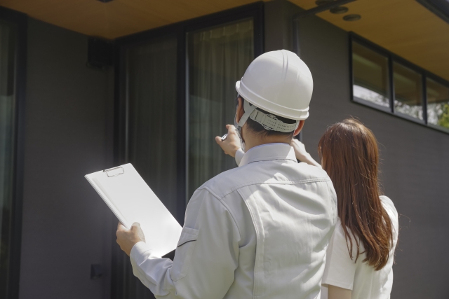 解体についての説明を受けるお客様